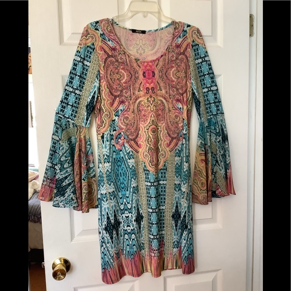 MSK Paisley Print Dress - Size Small - Picture 1 of 4